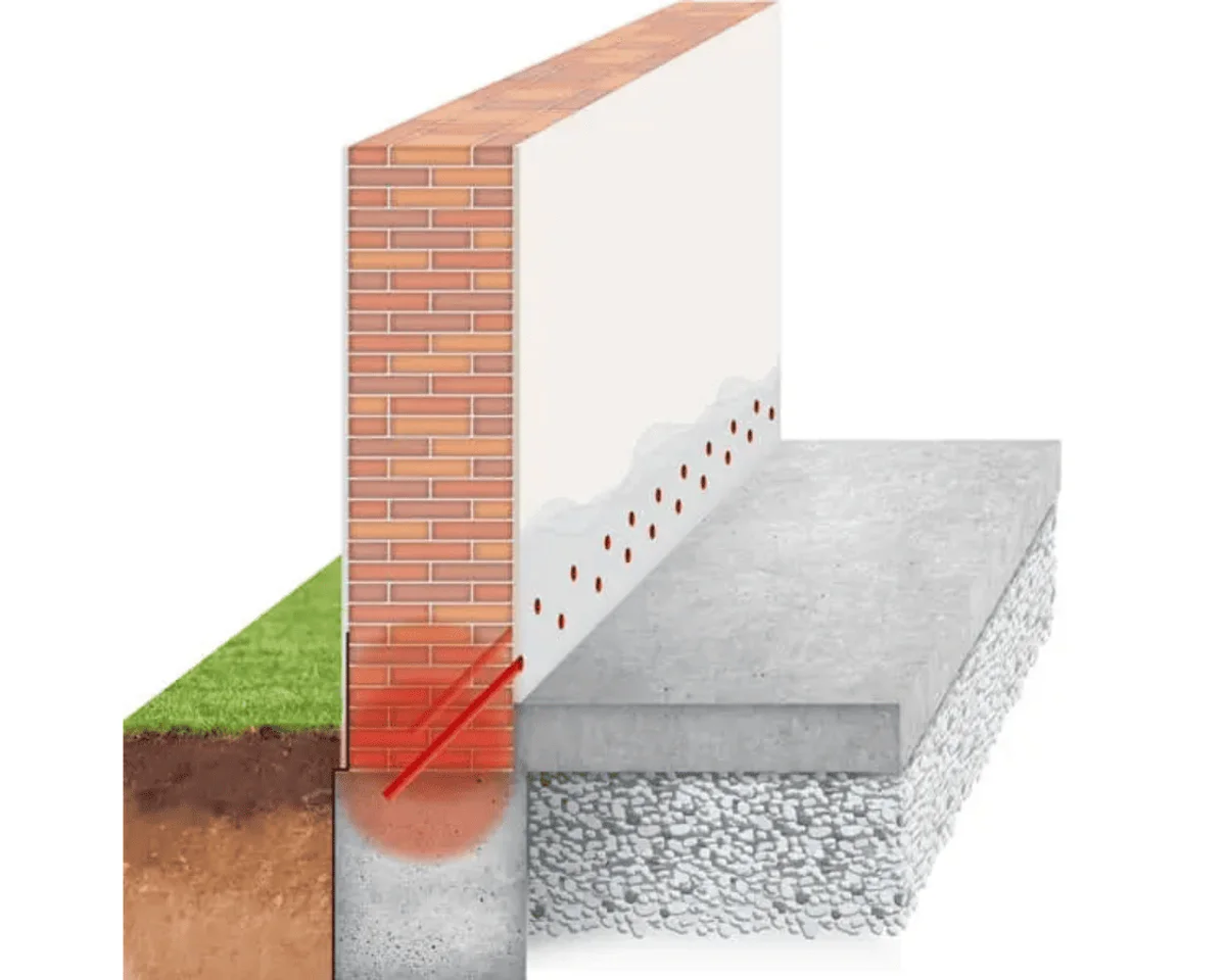 Traitement des remontées capillaires par injection de résine hydrophobe par Okmont