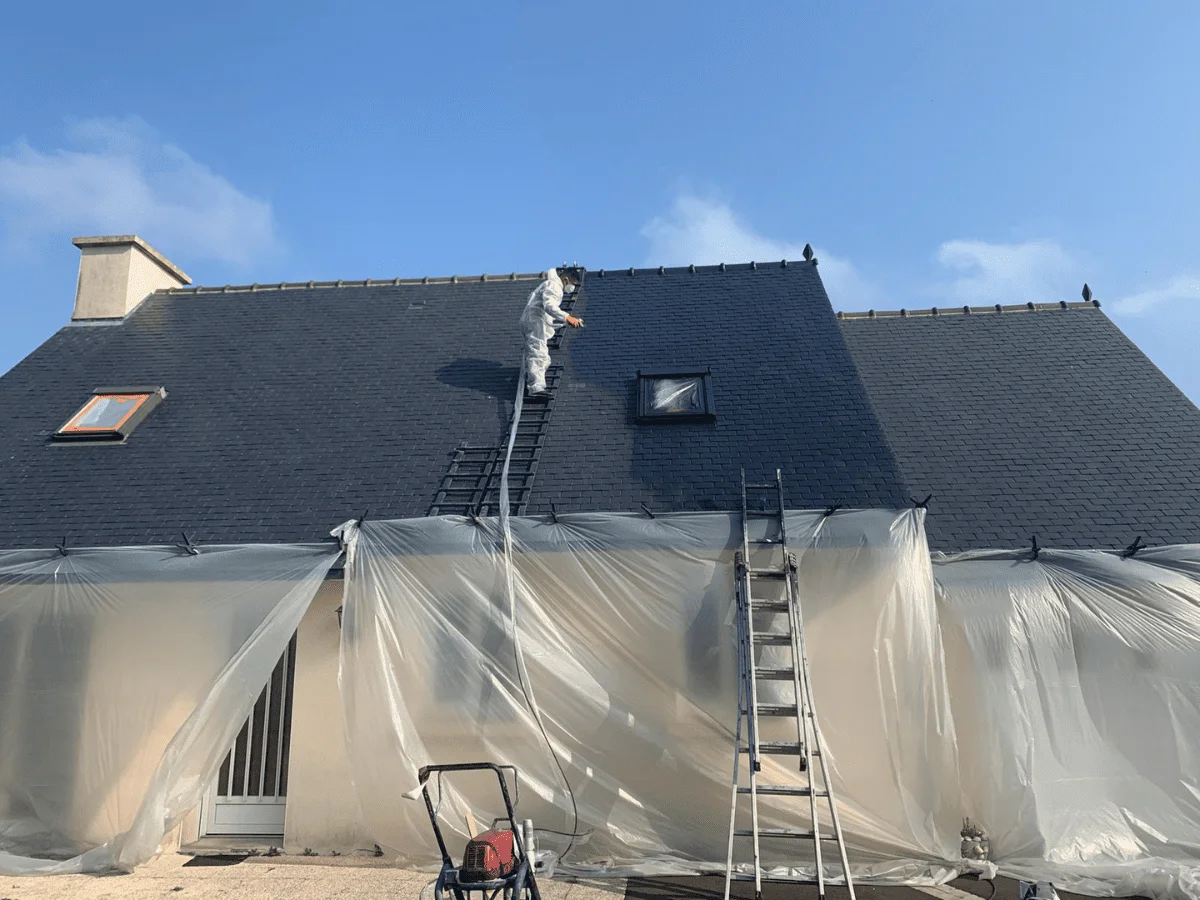 Démoussage de toiture à Rennes par Okmont